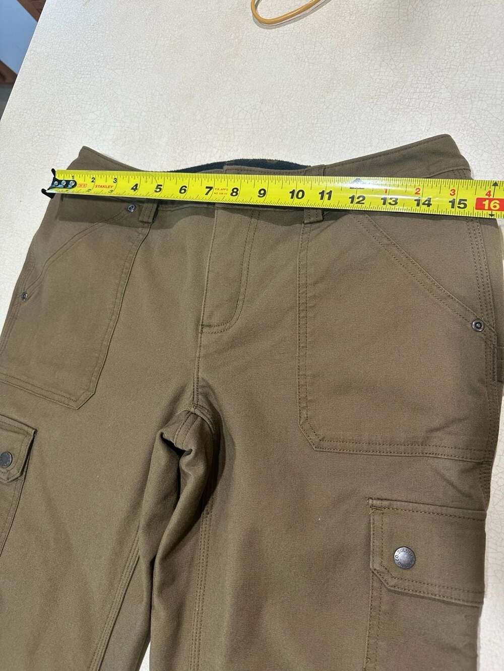Duluth Flex Fire Hose Cargo Pants Womens 6x29 (27x29) Brown Relaxed Work - Picture 6 of 10